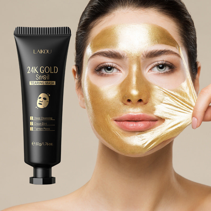 LAIKOU Gold Foil Snail Tear-Off Hydrating Mask