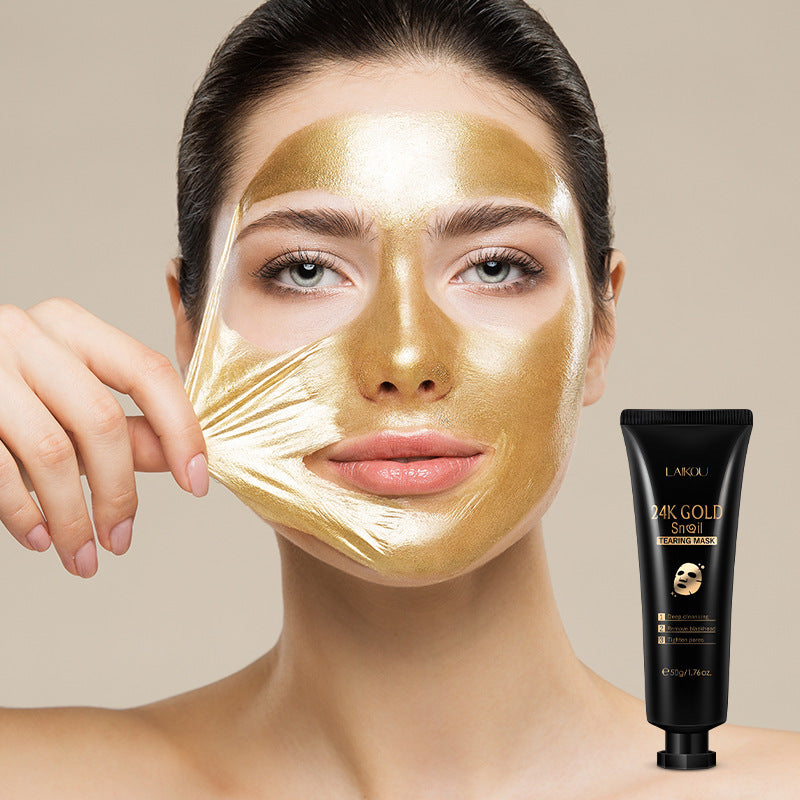 LAIKOU Gold Foil Snail Tear-Off Hydrating Mask