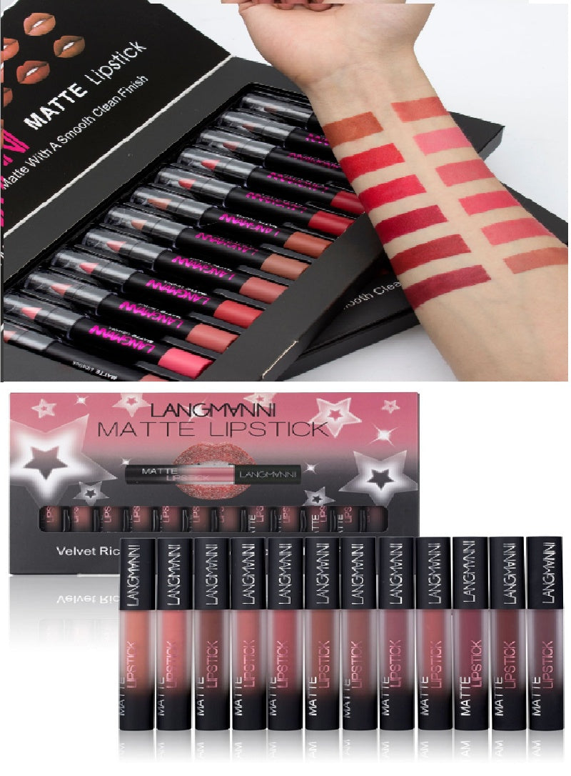 Matte Lipstick Waterproof 
Long-lasting Velvet Lipstick Set