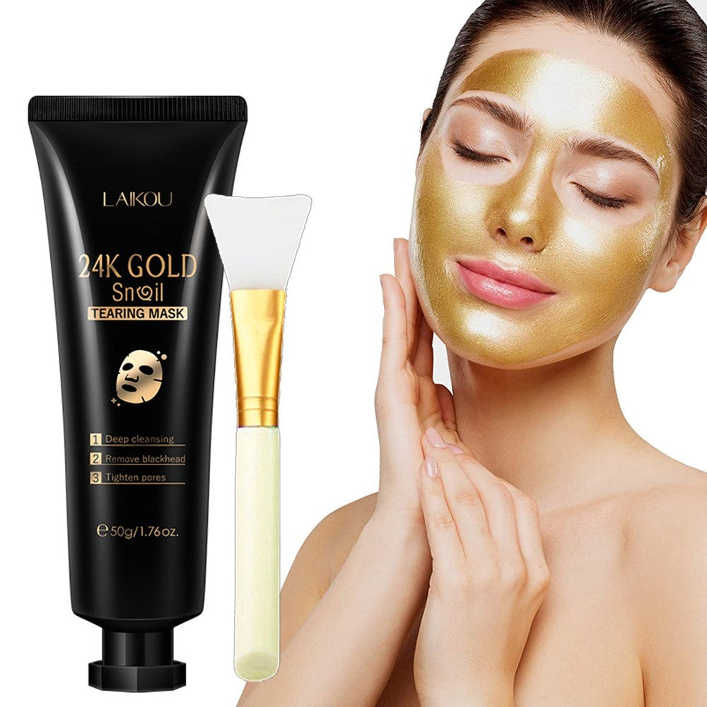 LAIKOU Gold Foil Snail Tear-Off Hydrating Mask