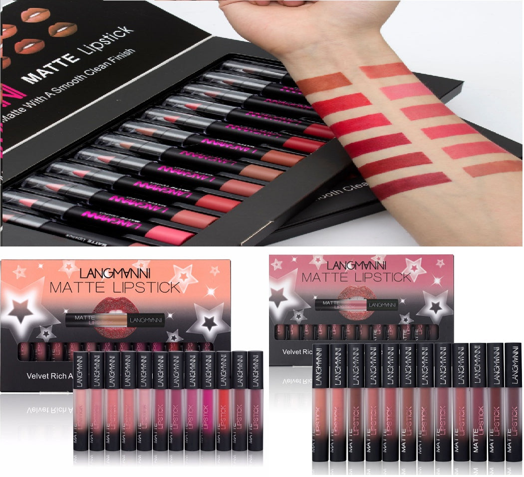 Matte Lipstick Waterproof 
Long-lasting Velvet Lipstick Set