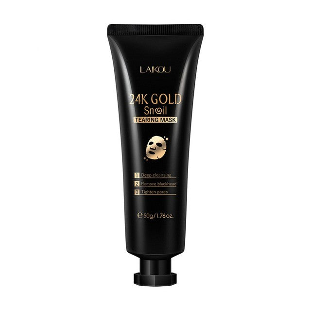 LAIKOU Gold Foil Snail Tear-Off Hydrating Mask