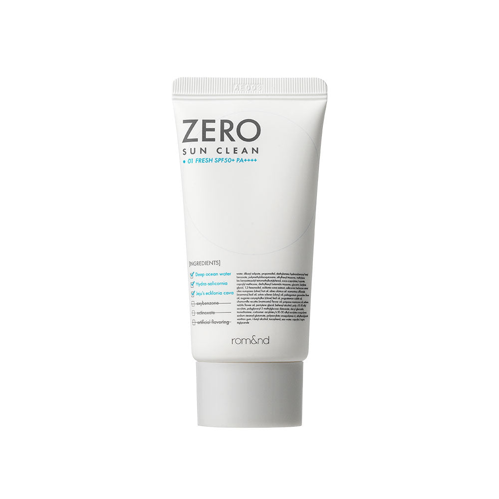 rom&nd ZERO SUN CLEAN 50ml, SPF 50+, PA++++