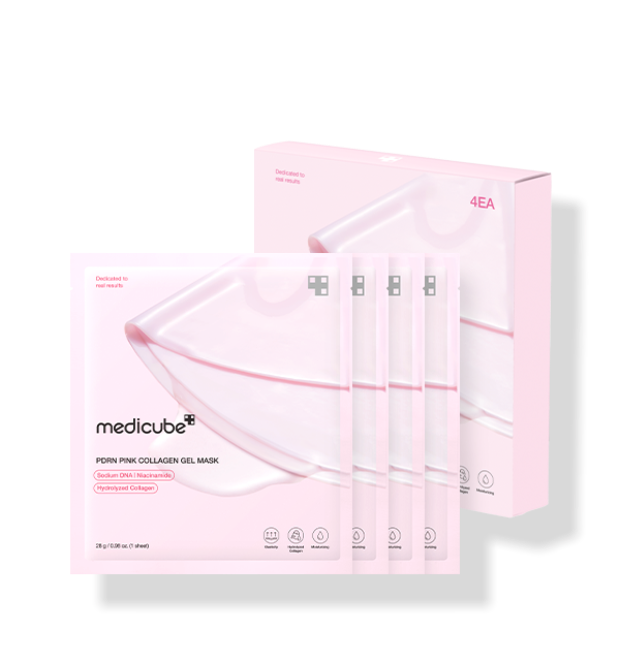 medicube PDRN Pink Collagen Gel Mask 28g X 4ea