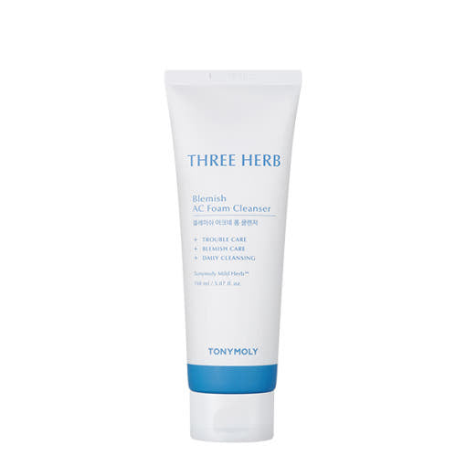 TONYMOLY THREE HERB Blemish AC Foam Cleanser 150ml